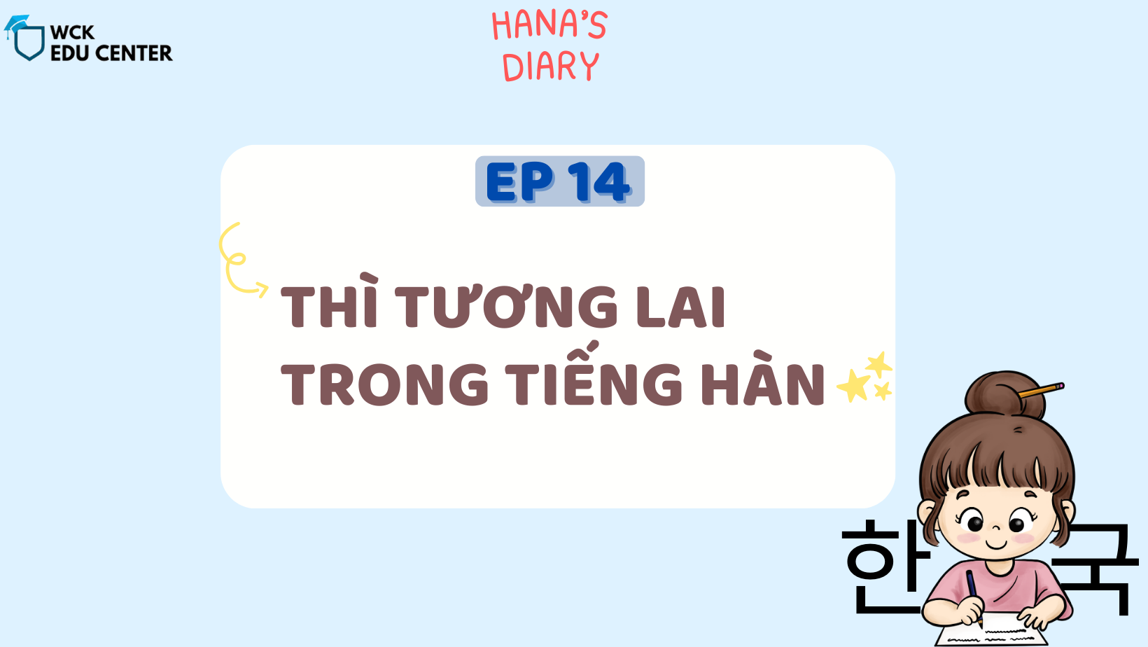 Hana’s Study Diary ep14: Thì tương lai